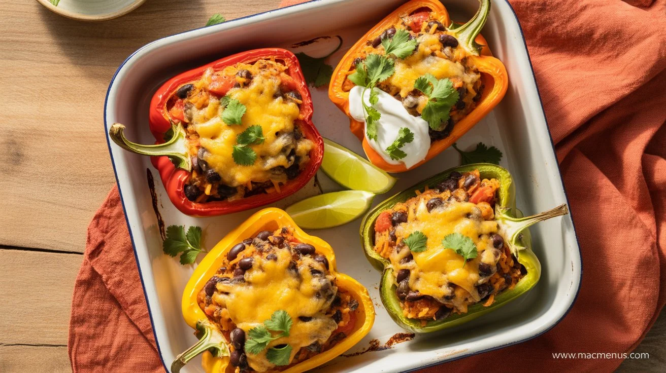 Easy Vegetarian Stuffed Peppers Packed With Flavor and Good-For-You Ingredients