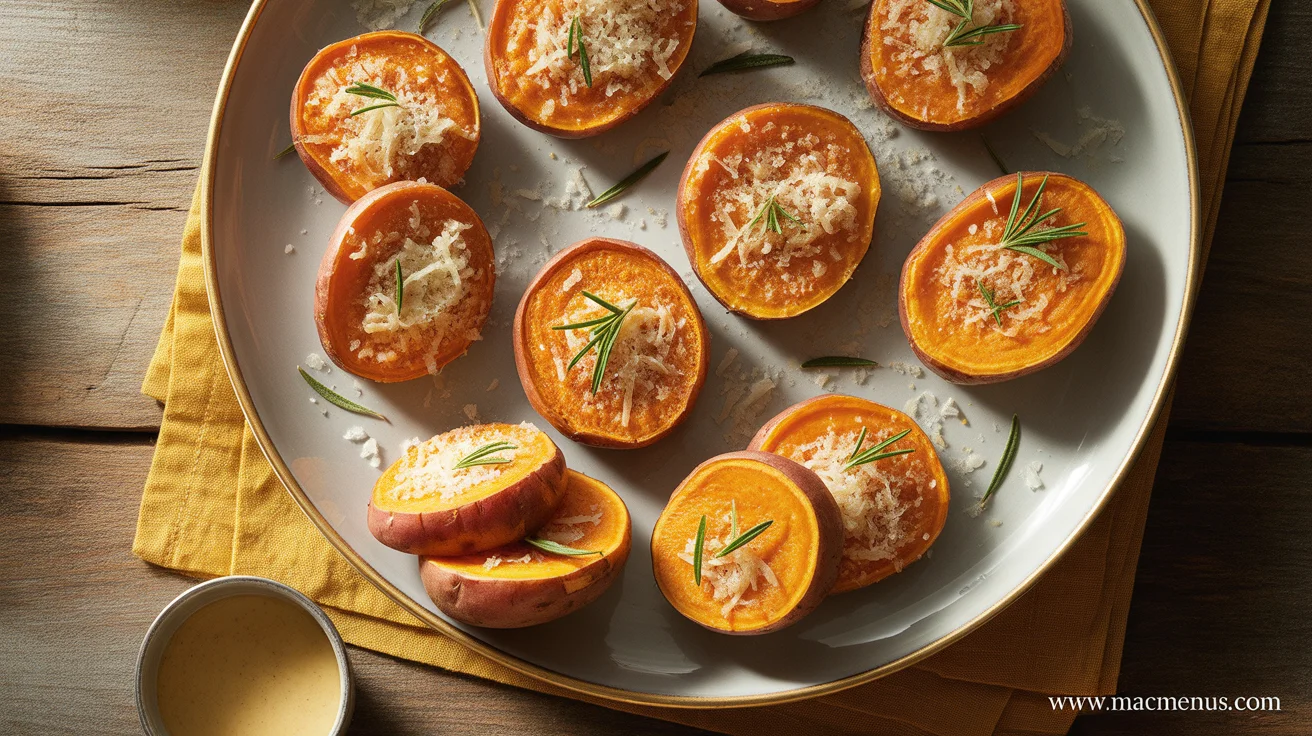 Tasty & Crispy Roasted Sweet Potato Rounds You'll Make on Repeat