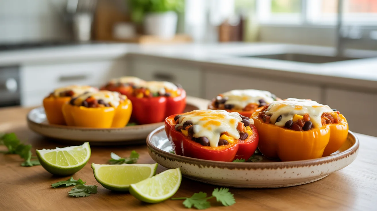 Easy Vegetarian Stuffed Peppers Packed With Flavor and Good-For-You Ingredients